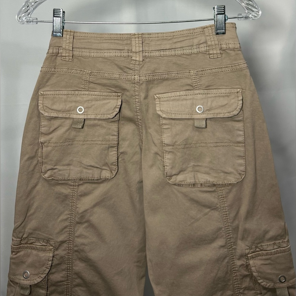 Garage Beige Low Rise Cargo Pants - Picture 6 of 9